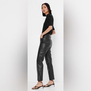 NWOT GAP Cheeky Straight Sky High Leather Pants